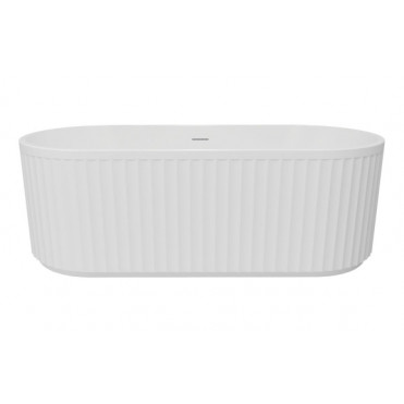 Striata Fluted Freestanding 1700x750x570mm 0TH Bath