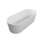 Striata Fluted Freestanding 1700x750x570mm 0TH Bath