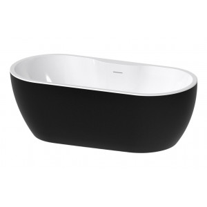 Freestanding 1650x745x580mm 0TH Bath - Gloss Black