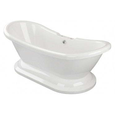 Grace Freestanding 1760x700x720mm 2TH Bath w/Base - White Grace Freestanding 1760x700x720mm 2TH Bath w/Base - White