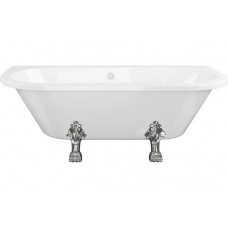 Finchley Freestanding Back To Wall 1700x800x600mm 2TH Bath w/Feet - White