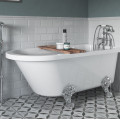 Clevedon Freestanding 1700x750x650mm 2TH Corner Bath w/Feet