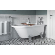 Clevedon Freestanding 1700x750x650mm 2TH Corner Bath w/Feet