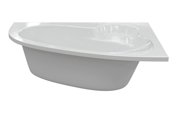 Miramar 1500x950x600mm 0TH Offset Corner Bath w/Legs (RH)