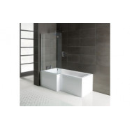 L-Shape 1700x700-850x410mm 0TH Shower Bath  Panel & Screen (LH)