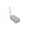 P-Shape 1700x700-850x410mm 0TH Shower Bath  Panel & Screen (LH)