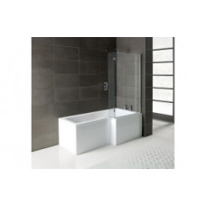 L-Shape 1700x700-850x410mm 0TH Shower Bath  Panel & Screen (RH)