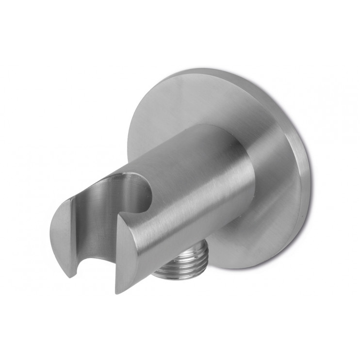 Vema Tiber Handset Wall Bracket & Outlet - St/Steel