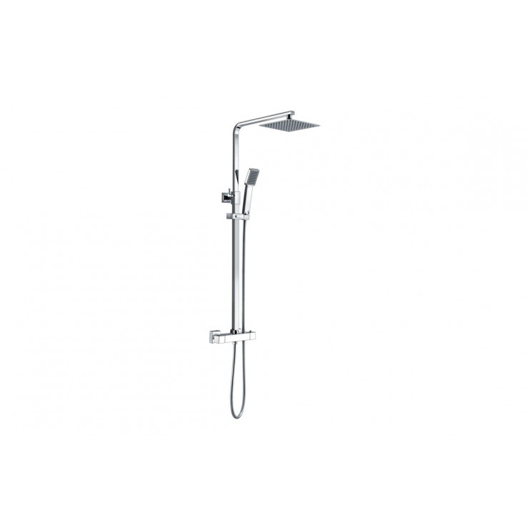 Cosmic Square Thermostatic Bar Mixer w/Riser Kit - Chrome Cosmic Square Thermostatic Bar Mixer w/Riser Kit - Chrome