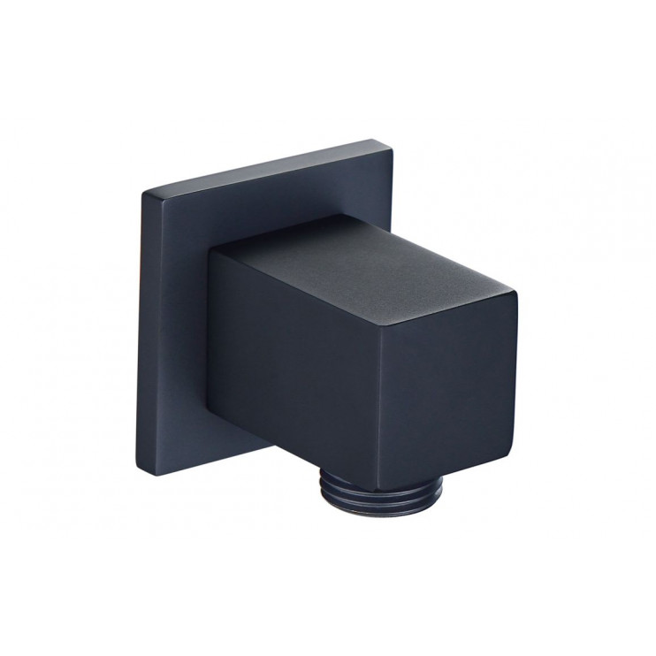 Square Wall Outlet Elbow - Matt Black Square Wall Outlet Elbow - Matt Black