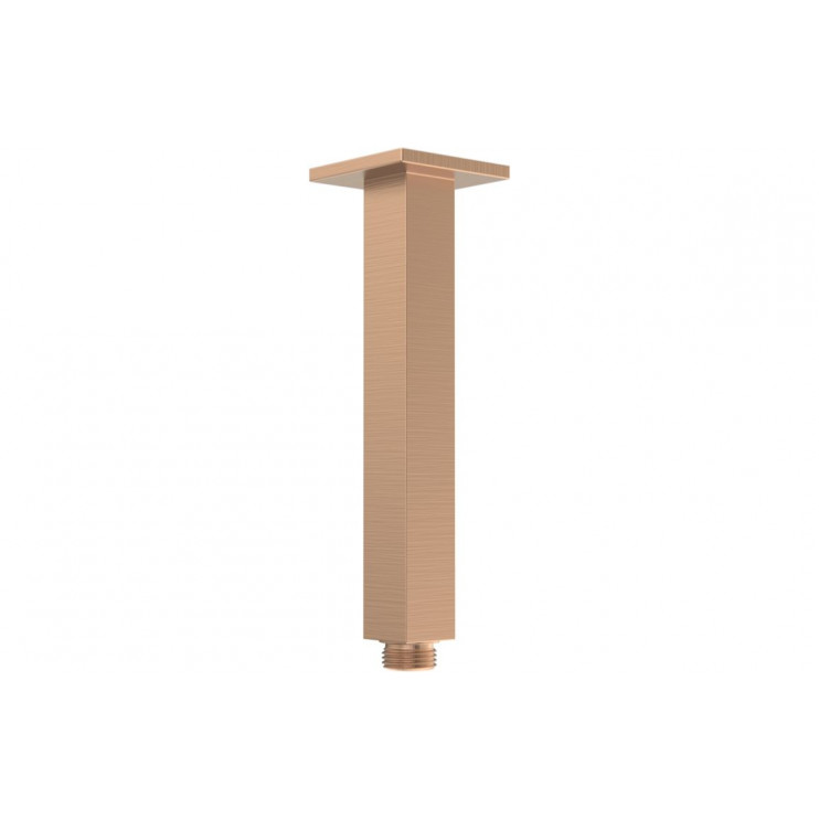 Cosmic 180mm Square Ceiling Arm - Brushed Bronze