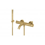Vema Tiber Wall Mounted Bath/Shower Mixer - Brushed Brass Vema Tiber Wall Mounted Bath/Shower Mixer - Brushed Brass