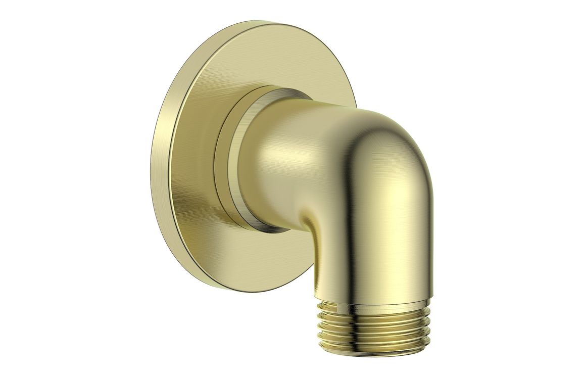 Berwick Traditional Wall Outlet Elbow - Brushed Brass
