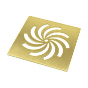 Ultra-Slim Tray Waste Cover - Brushed Brass