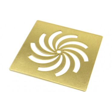 Ultra-Slim Tray Waste Cover - Brushed Brass