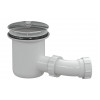 Low Profile Tray Waste & Cover - Chrome