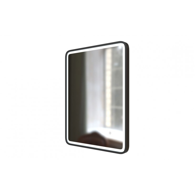 Kota 600mm Rectangle Front-Lit LED Mirror - Matt Black