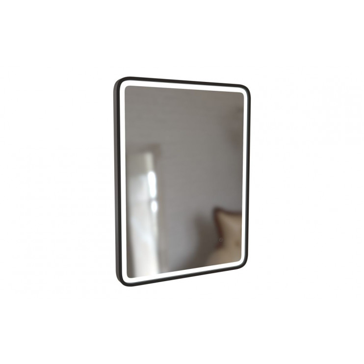 Kota 600mm Rectangle Front-Lit LED Mirror - Matt Black