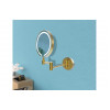 Hoshi Round LED Cosmetic Mirror - Brushed Brass Hoshi Round LED Cosmetic Mirror - Brushed Brass