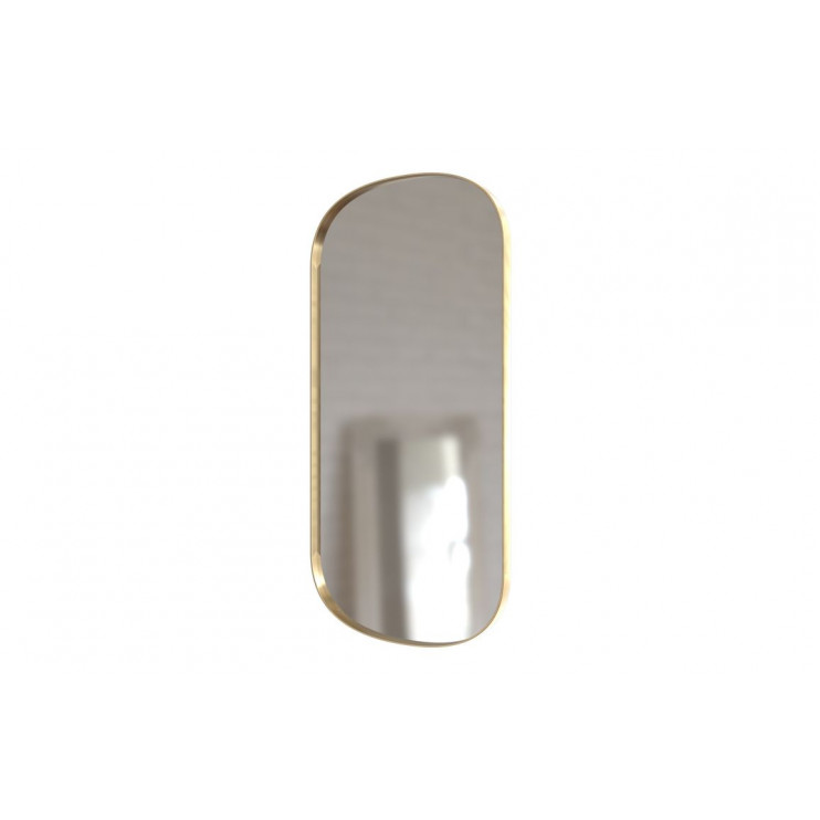 Kenji 800x400mm Oblong Mirror - Brushed Brass