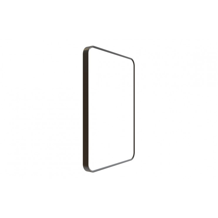Frontier 500x700mm Rounded Front-Lit LED Mirror - Black