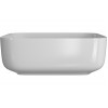 Luxey 400mm Ceramic Square Washbowl & Waste - Matt White