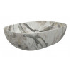 Otto 460x330mm Ceramic Washbowl - White Marble Effect