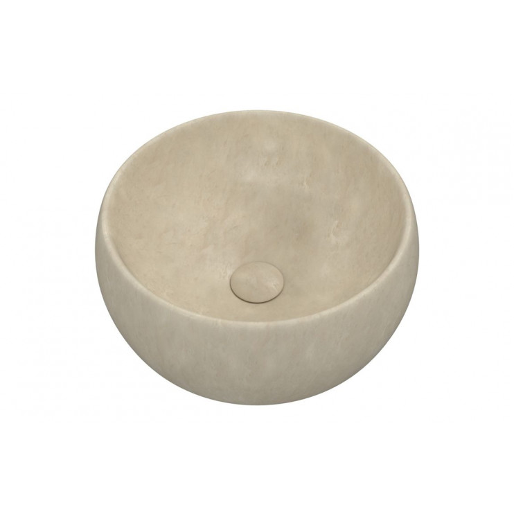 Haku 400mm Ceramic Washbowl - Stone Effect