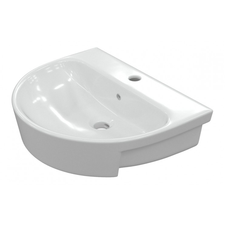 Semi Recessed Basin DIPB1140 Cilantro 555x435mm 1TH Semi Recessed Basin