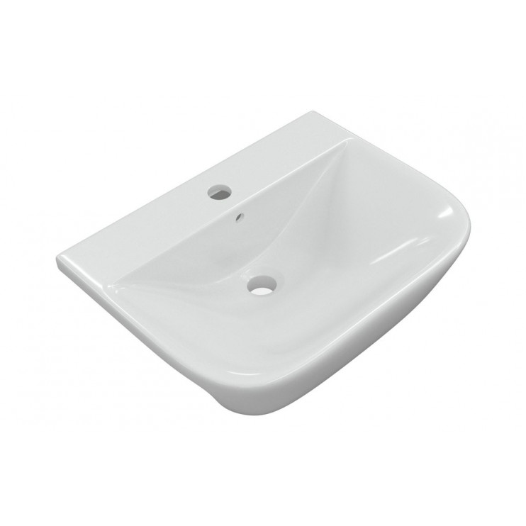 Semi Recessed Basin DIPB1178 Cedarwood 520x400mm 1TH Semi Recessed Basin