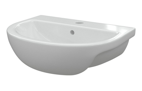Tuscany 500x390mm 1TH Semi Recessed Basin