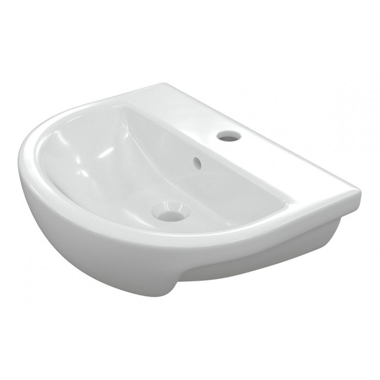 Semi Recessed Basin DIPB1204 Tuscany 500x390mm 1TH Semi Recessed Basin