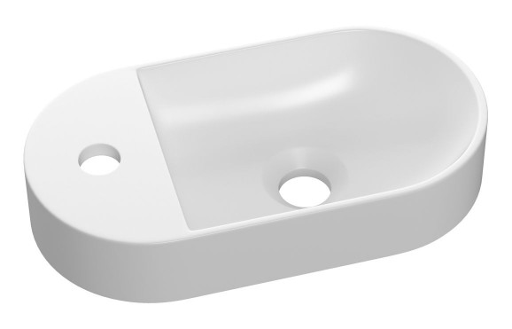 Bella 380x200mm Mini Resin Washbowl - White