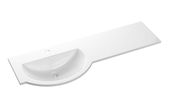 1244mm Standard Round One-Piece Basin & Overflow Ring - Left Hand 1244mm Standard Round One-Piece Basin & Overflow Ring - Left Hand