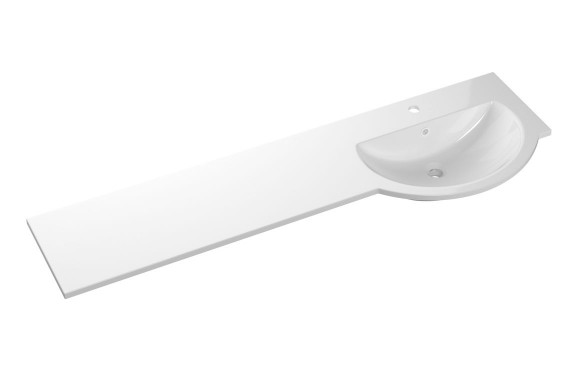 1544mm Standard Round One-Piece Basin & Overflow Ring - Right Hand 1544mm Standard Round One-Piece Basin & Overflow Ring - Right Hand