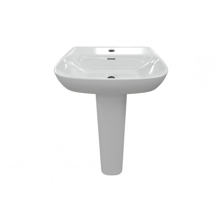 Tilia 600x400mm 1TH Basin & Full Pedestal
