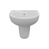 Tuscany 450x400mm 1TH Basin & Semi Pedestal
