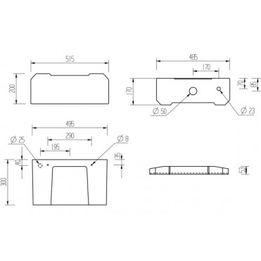 Low Level Cistern  Flush Pipe Kit  Pan & Seat DIPTP0186 Sherbourne Low Level WC & Soft Close Seat