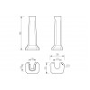 Traditional Basin & Washstands DIPBP2038 Sherbourne 600x500mm 2TH Basin & Full Pedestal