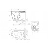 Cilantro Rimless Close Coupled Fully Shrouded WC & Soft Close Seat