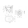Wall Hung Pan & Seat DIPTP0178 Tilia Rimless Wall Hung WC & Soft Close Seat