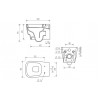 Wall Hung Pan & Seat DIPTP0244 Amyris Wall Hung WC & Soft Close Seat