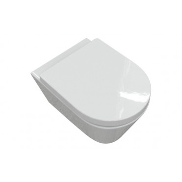 Wall Hung Pan & Seat DIPTP0158 Cilantro Rimless Wall Hung WC & Soft Close Seat