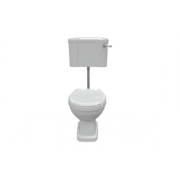 Low Level Cistern  Flush Pipe Kit  Pan & Seat DIPTP0186 Sherbourne Low Level WC & Soft Close Seat
