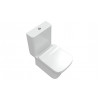 Cedarwood Short Projection Close Coupled Fully Shrouded WC & Slim Soft Close Seat