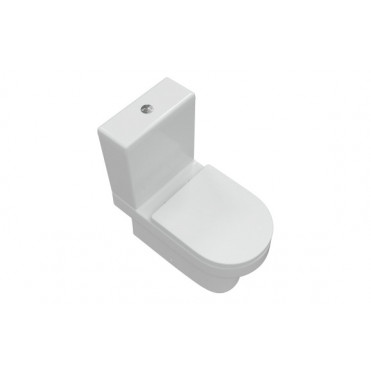 Laurus Rimless Close Coupled Fully Shrouded WC & Soft Close Seat