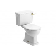 Sherbourne Close Coupled WC & Soft Close Seat w/Br.Brass Finishes