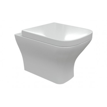 Cedarwood Rimless Comfort Height Back To Wall WC & Wrapover Soft Close Seat Cedarwood Rimless Comfort Height Back To Wall WC & Wrapover Soft Close Seat
