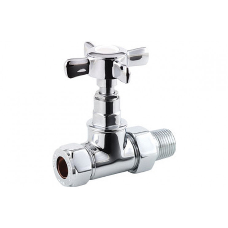 Crosshead Radiator Valves - Straight (pr)