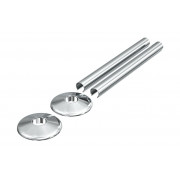 180x18mm Radiator Pipe Sleeves - Chrome